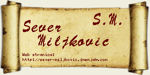 Sever Miljković vizit kartica